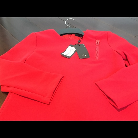Red Armani Exchange Short Dress - Picture 4 of 8